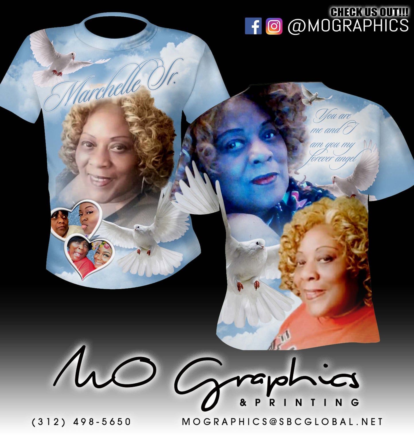 3D Custom T Shirts Double-Sided
