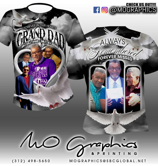 3D Custom T Shirts Double-Sided