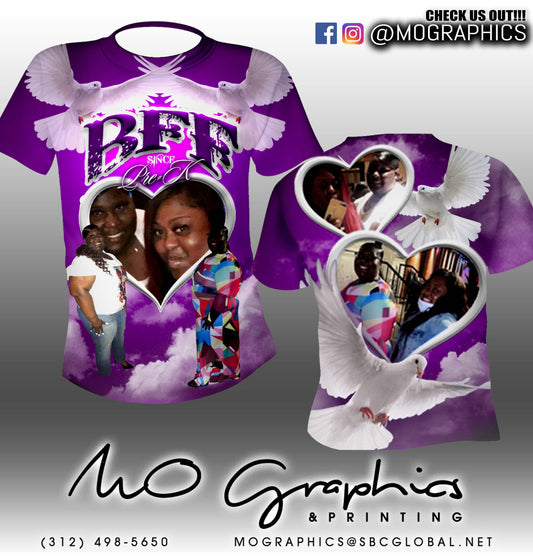 3D Custom T Shirts Double-Sided